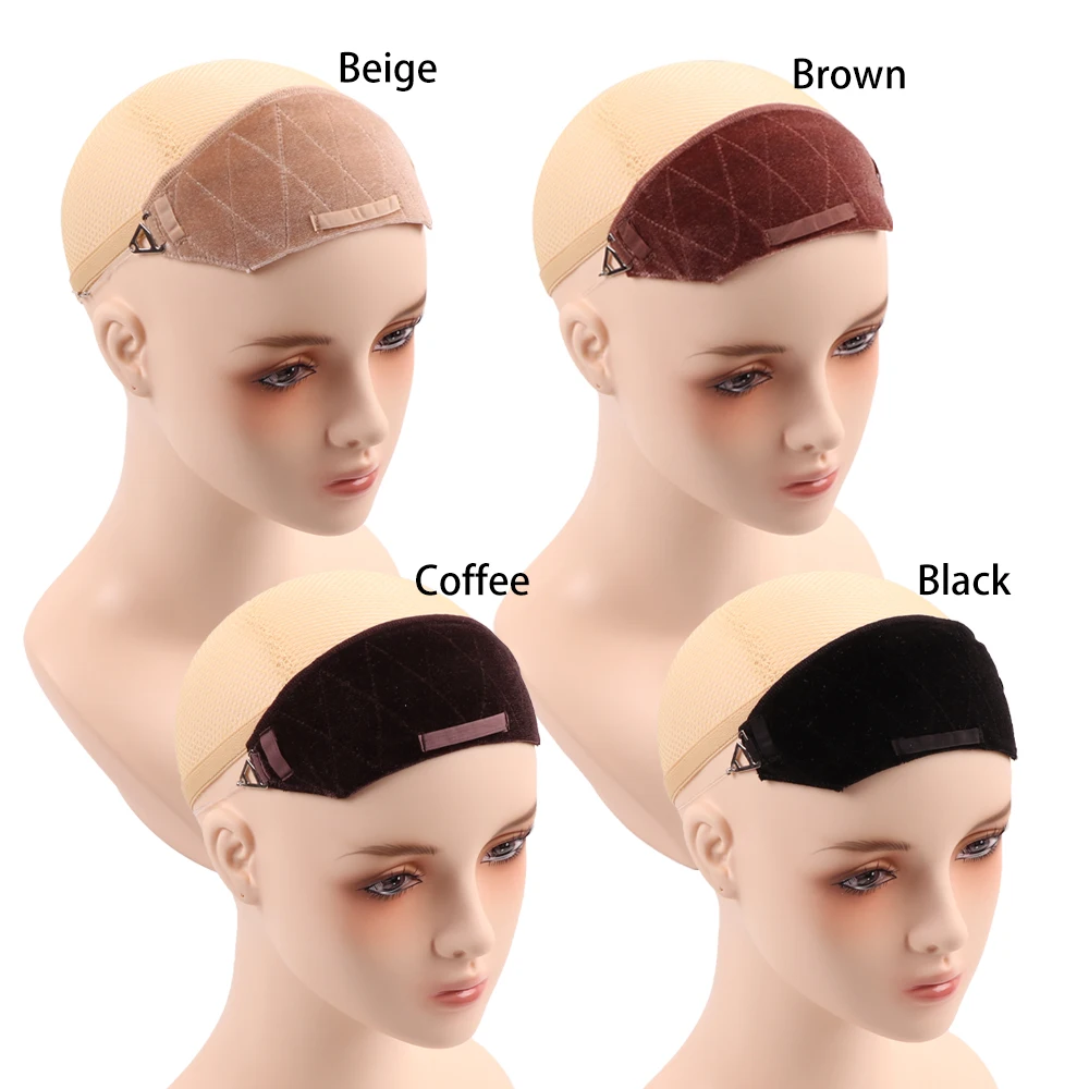 Invisible Velvet Wig Grip Headband With Fishwire Adjustable Non-Slip Hair Band Trim Soft Sticky Elastic Headband For Women