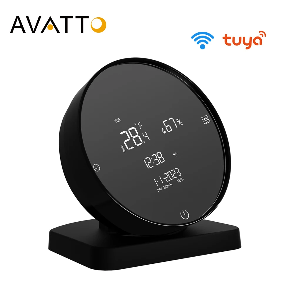 Telecomando AVATTO Tuya WiFi IR con Display accurato dell\'umidità della temperatura, infrarossi universali intelligenti per Alexa Google Home nuovo