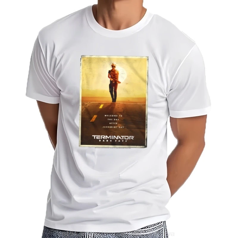 Terminator Dark Fate Movie Poster Men's T Shirt Day After Judgement OFFICIAL