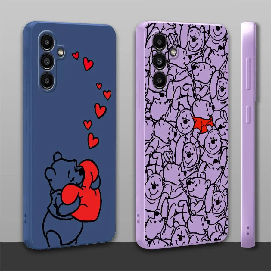ديزني ويني ذا بوه حافظة لهاتف سامسونج جالاكسي A20s A06 A02s A05 A50 A56 A03 A30s A53 A71 A73 A04 غطاء ناعم