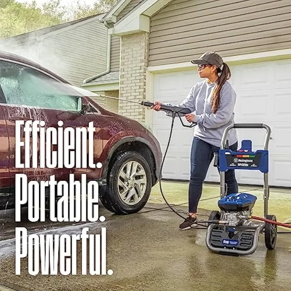 WPX3200e Electric Pressure Washer, 3200 PSI and 1.76 Max GPM, Induction Motor, Onboard Soap Tank,Spray Gun and Wand