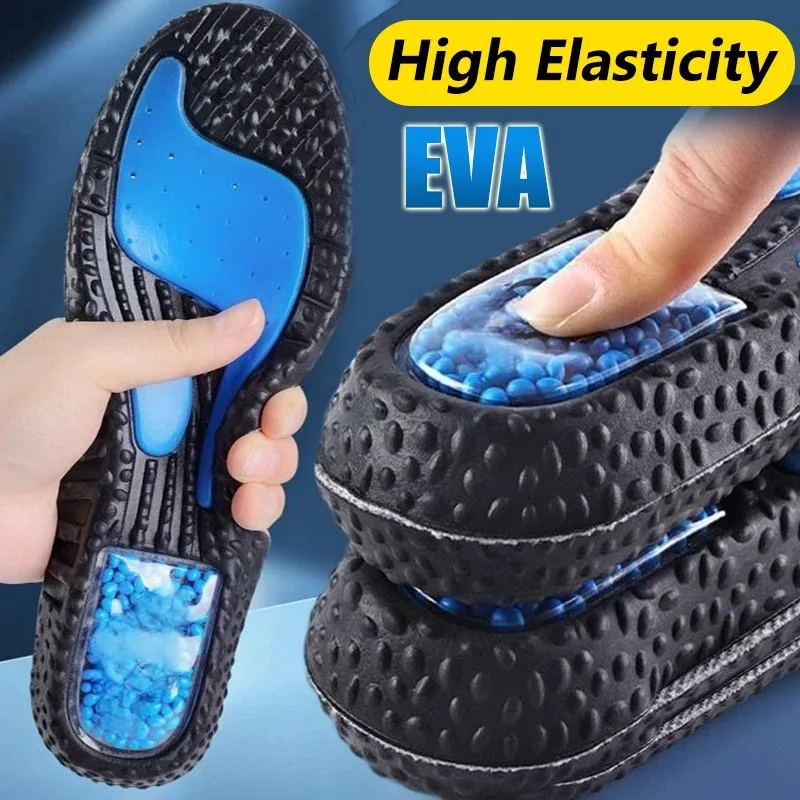 Plantillas deportivas EVA para hombre y mujer, zapatillas transpirables con absorción de impacto para correr, almohadillas para suelas, cuidado de los pies, cojín ortopédico de soporte para arco