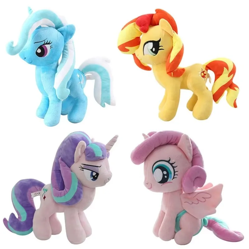 35cm My Little Pony Plush Toys, Twilight Sparkle Spike Queen Chrysalis Princess Luna Unicorn Stuffed Doll Kawaii Cartoon Gift