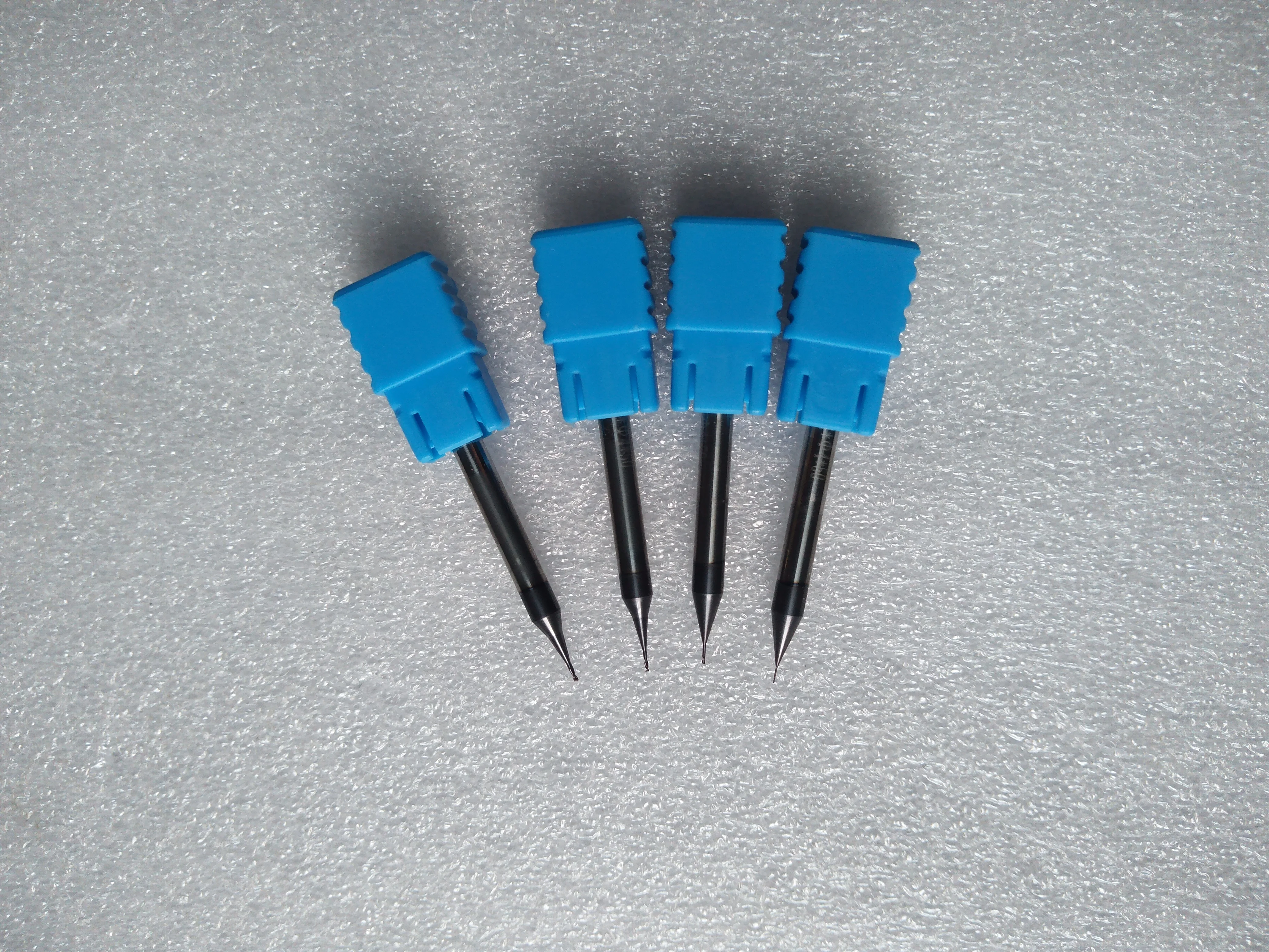 2PC HRC55 ZYYG  Micro Square End Mill 2 Flutes0.2-0.9mm TiAIN Micro Flat 4mm Shank Millin Cutter Mirco Carbide CNC Engraving Bit