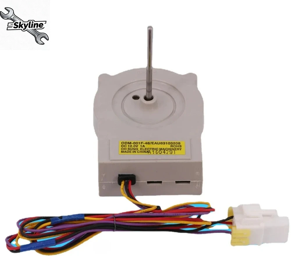 

Двигатель охлаждающего вентилятора для холодильника ODM-001F-48 EAU63103208 DC 12 В, детали радиатора и морозильной камеры