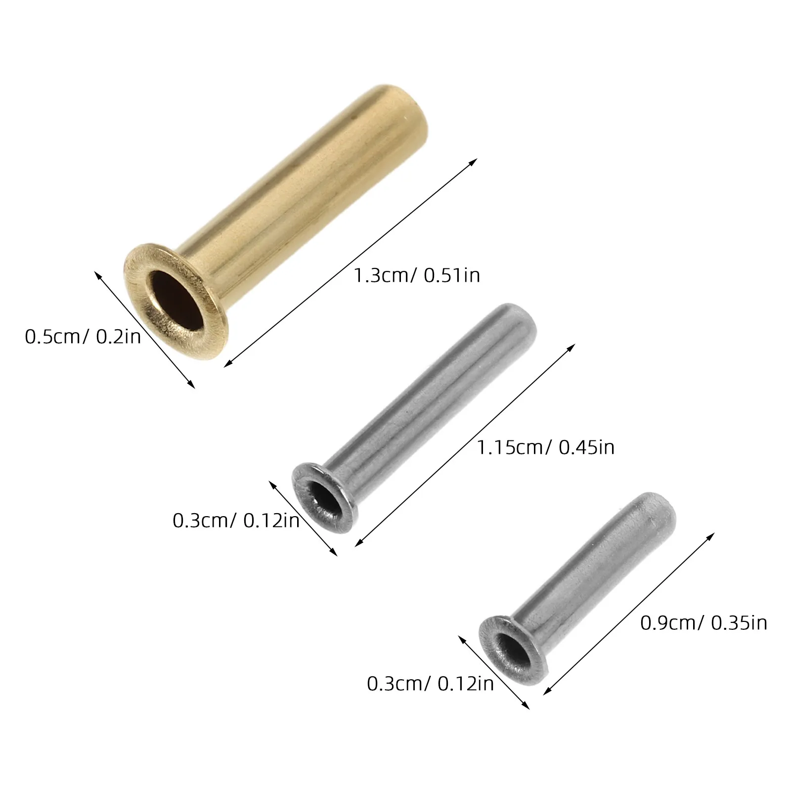 12Pcs Metal Rivet Replacement Umbrella Repair Rib Joint Rivets Pins Umbrella Frame Linkage Fixing DIY Kit Folding Patio Parasol