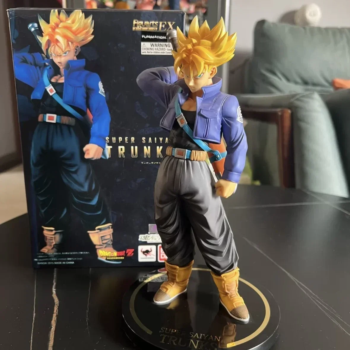 

Genuine Dragon Ball BADNAI Figurats Zero Trunks Gogeta Anime Action Figure PVC PVC Model Toy Collectible Statuette Ornament Gift