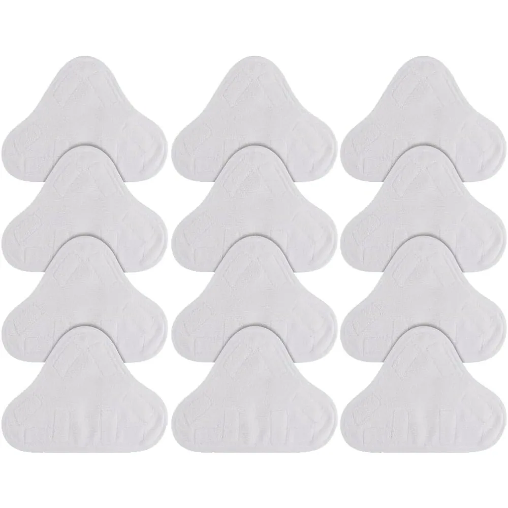 12-teiliges Mikrofaser-Dampfmopp-Pad, Ersatz, kompatibel mit H2O H20 Mop X5 Dampf-Dampfreinern, waschbar und wiederverwendbar –