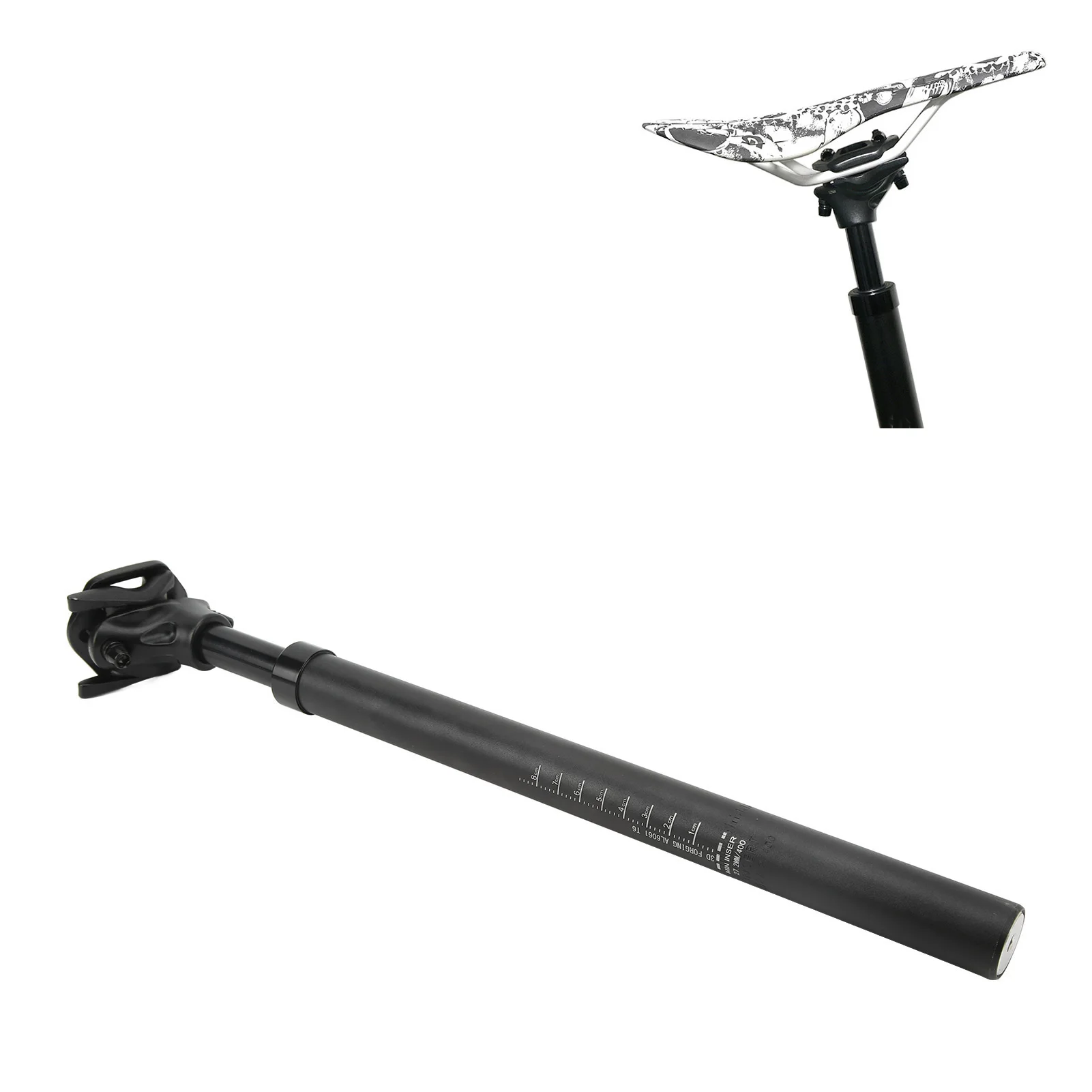 

Bike Seatpost Suspension Dropper Shock Absorption Damper Post Bicycle Seat Post Replacement 27.2x400mm