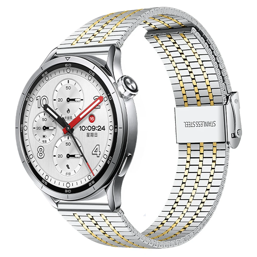 For Xiaomi watch 5/S5/S4/S3/S2/S1/2 Pro/Color 2 Stainless Steel Band 20mm 22mm Metal Strap For Amazfit BALANCE/CHEETAH Bracelet