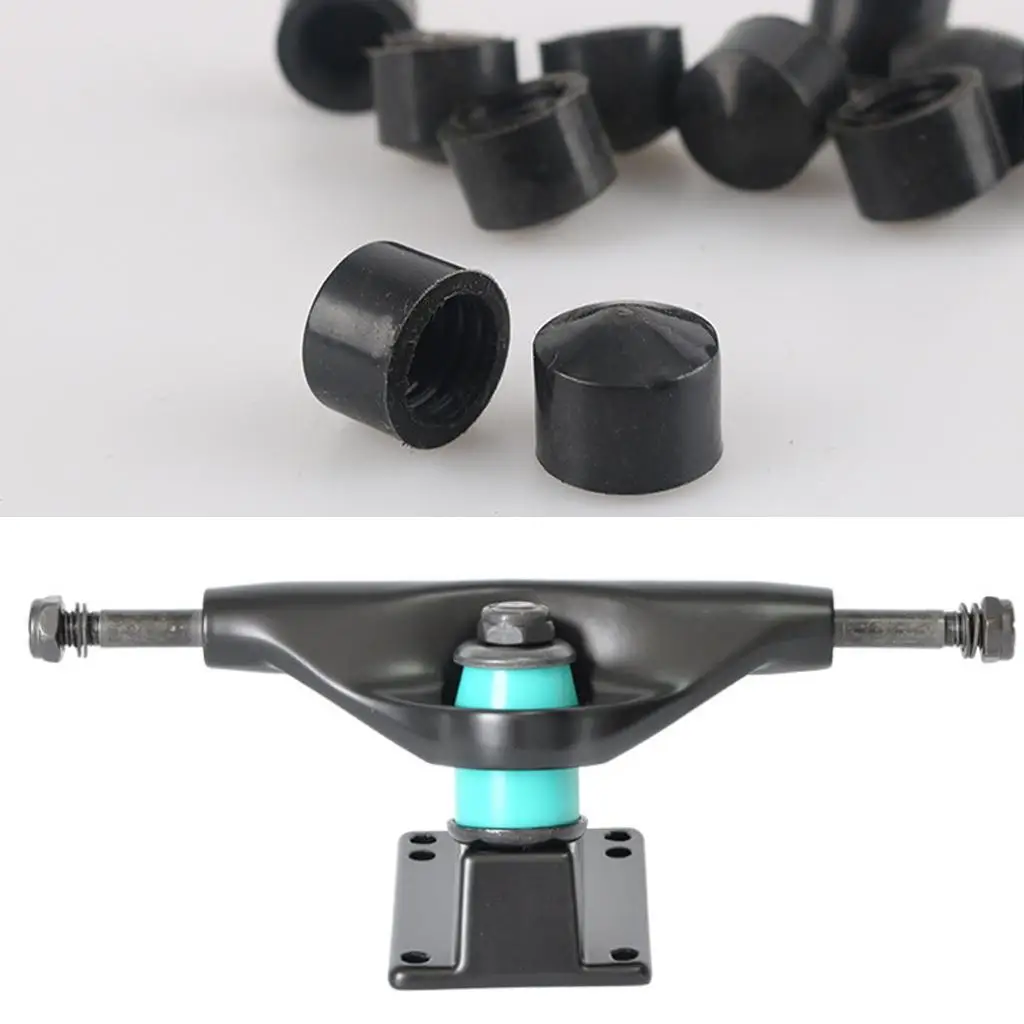 

Skateboard Pivot Cups PU Black Replacement Bushings Longboard Truck Accessory for Skateboard Repair