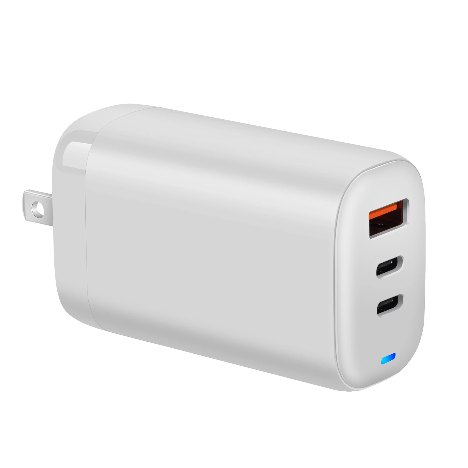 USB C Charger,65W 3 Port Foldable USB C Wall Charger,Fast PD GaN Charger for Samsung S22+/S22/S23, Iphone 14/14por,MacBook,Ipad