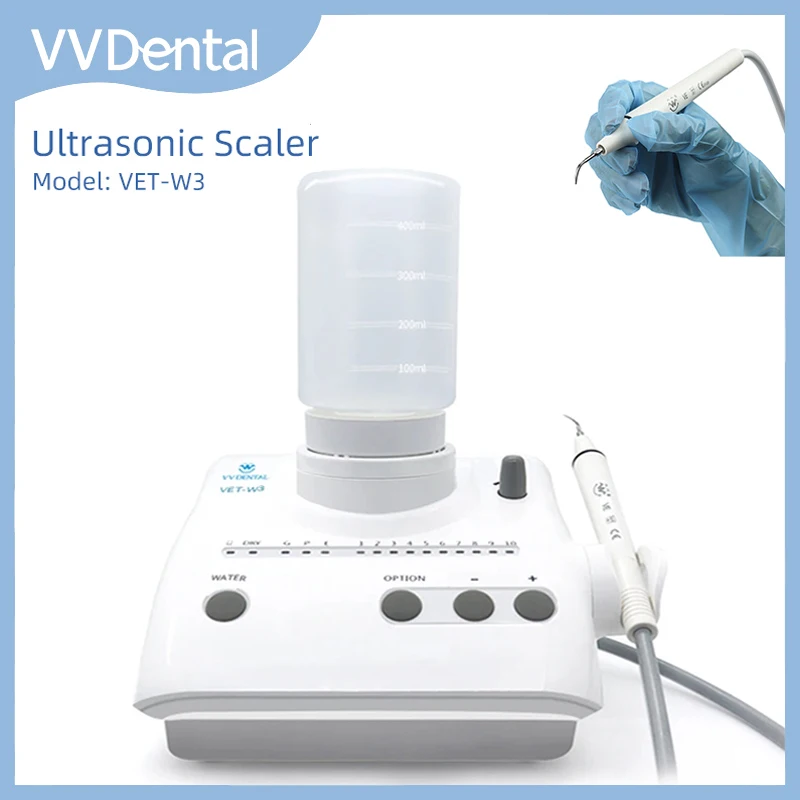 

VV Dental Ultrasonic Scaler Machine Fit EMS Teeth Cleaner Remove Tooth Calculus Smoke Stains With 5pcs Tips Dentistry Equipment