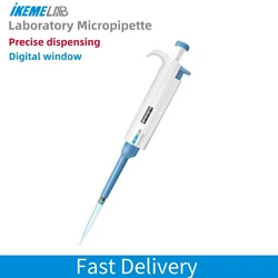 IKEME Laboratory Micropipette Plastic Single Channel Adjustable Pipette 100-1000ul Chemistry Lab Equipment Lab Equipment