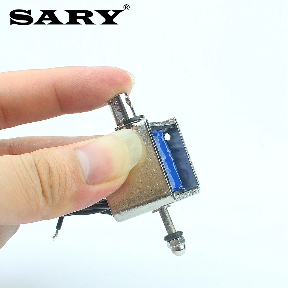 DC 12V solenoid push-pull frame electromagnet LY-026 electromagnetic locking stroke 10mm