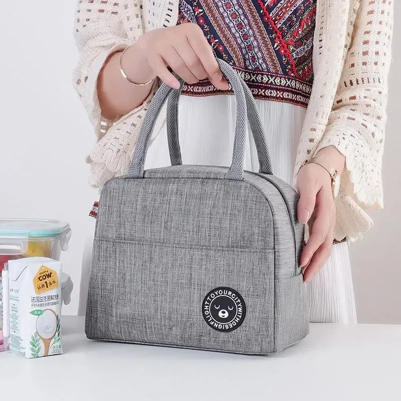 Nuova borsa per il pranzo portatile scatola termica per alimenti Lunchbox per ufficio impermeabile con custodia isolata con tracolla