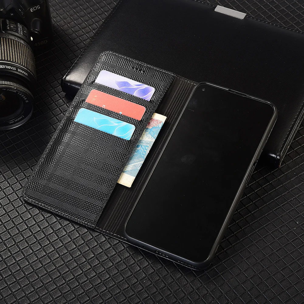 

Cross grid Genuine Leather Flip Case For Honor Magic 7 8 Pro Lite Wallet Phone Cover Cases Scratch Proof