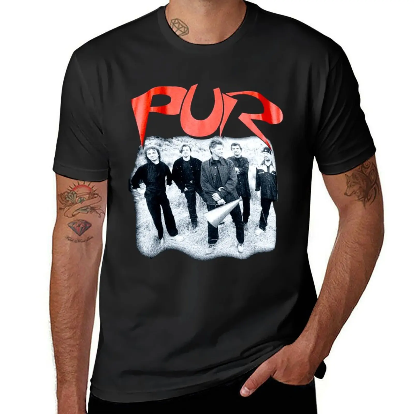 1996 Pur Band T-Shirt quick-drying graphics mens clothing