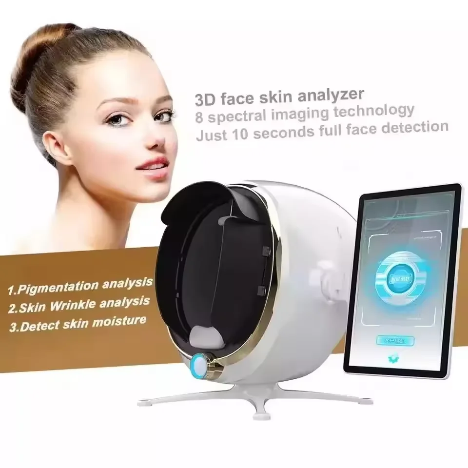 HD Camera 3D Magic Mirror Facial Care Analyzer - English Interface for Accurate Skin Deep Analysis and Dynamic Status Monitoring view 4