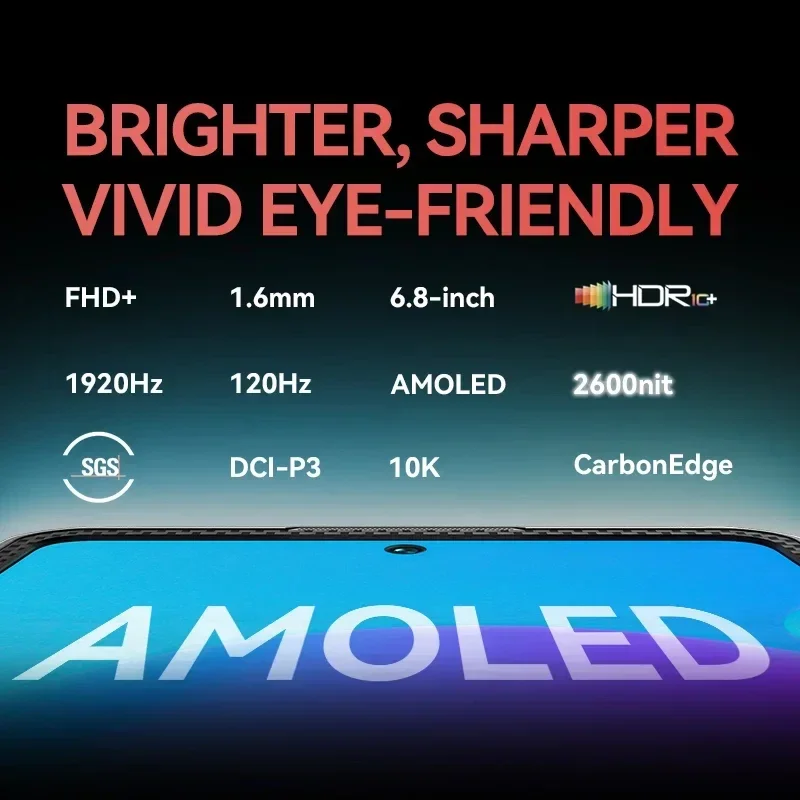 IIIF150 Air2 Ultra 6.8 Polegadas 5G Smartphone Robusto 16GB + 512GB 108MP Câmera 64MP Visão Noturna Ultra-fino Android 13 Celulares