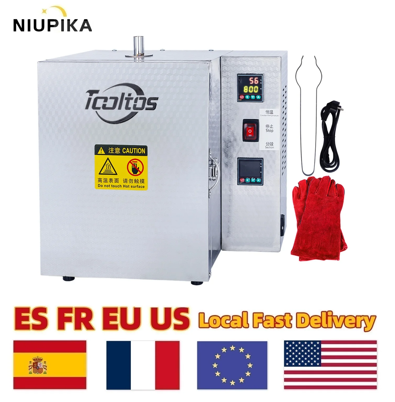 Dual Temperature Jewelry Casting Burnout Furnace Oven Machine for Wax Removal with Digital Control Jewelry Tools Equipment