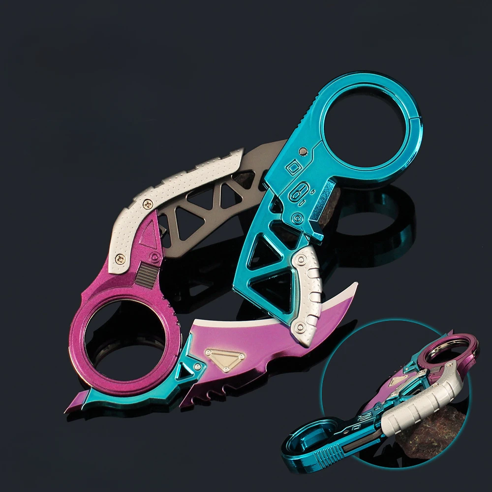 ゲーム周辺機器の爪ナイフ、完全な金属製の手工芸品の武器モデル、収集可能な机の装飾品、安全な男の子のおもちゃのギフト、頂点の伝説、家宝、18cm