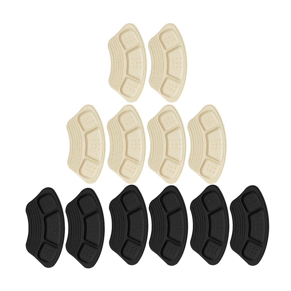 

6 Pairs Comfortable Liners Breathable Sweat-Absorbent Shoe Inserts Replaceable Heel Cushion Pads Wear-Resistant Heel Protectors