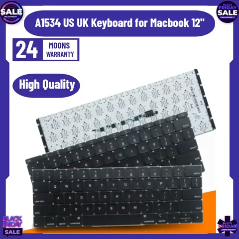 New Laptop A1534 US UK Keyboard for Macbook 12" A1534 UK English Keyboard 2015 2016 2017 Year