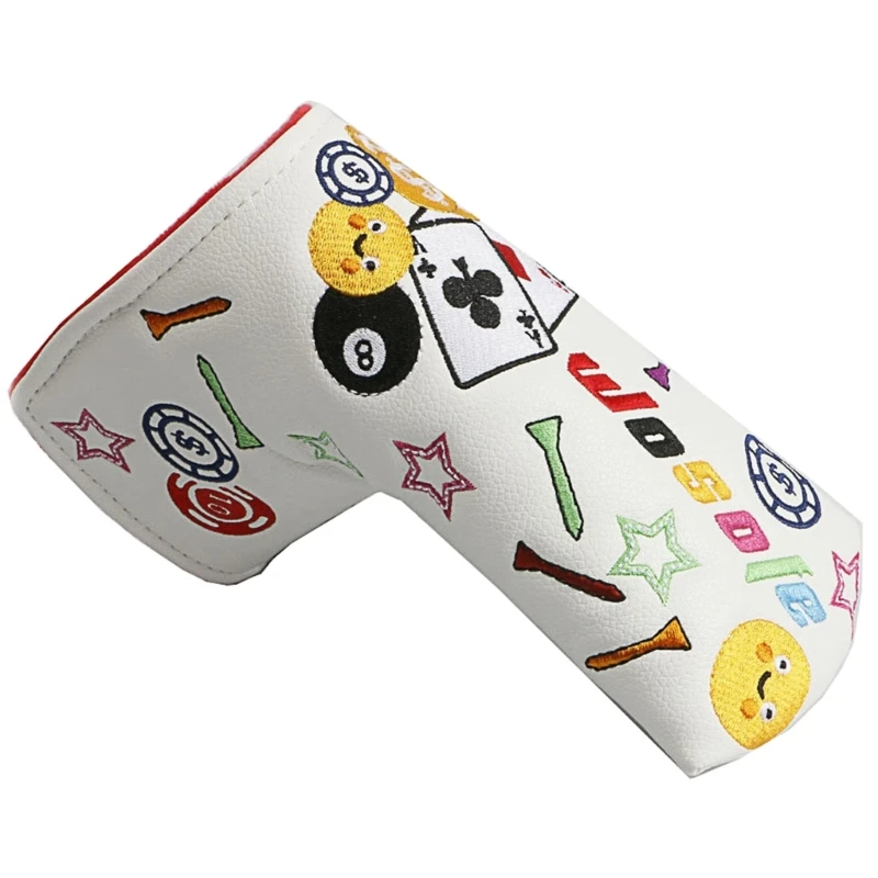 Golf Putter Headcover Golf Club Head Covers for Blade Putter Putter Headcover with Magnet-Men Women