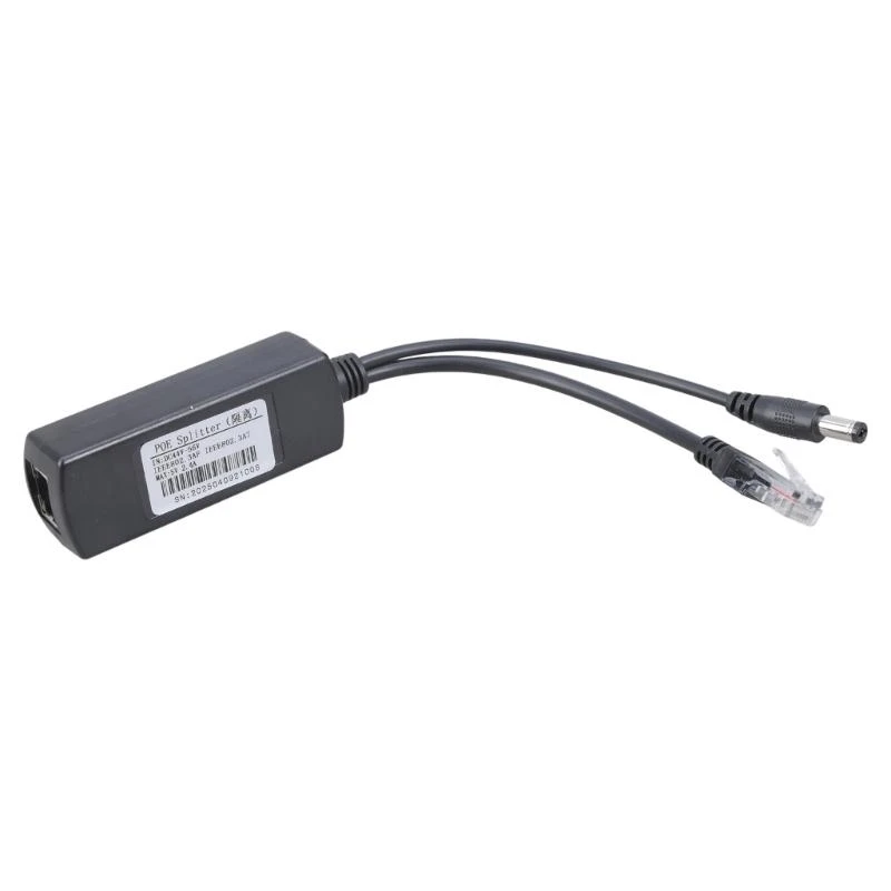 Y1UB POE Splitter 48V To 5V MicroUSB Type C DC5.5x2.1mm DC3.5x1.35mm Interface Power Supply Adapter Cable for IP Camera