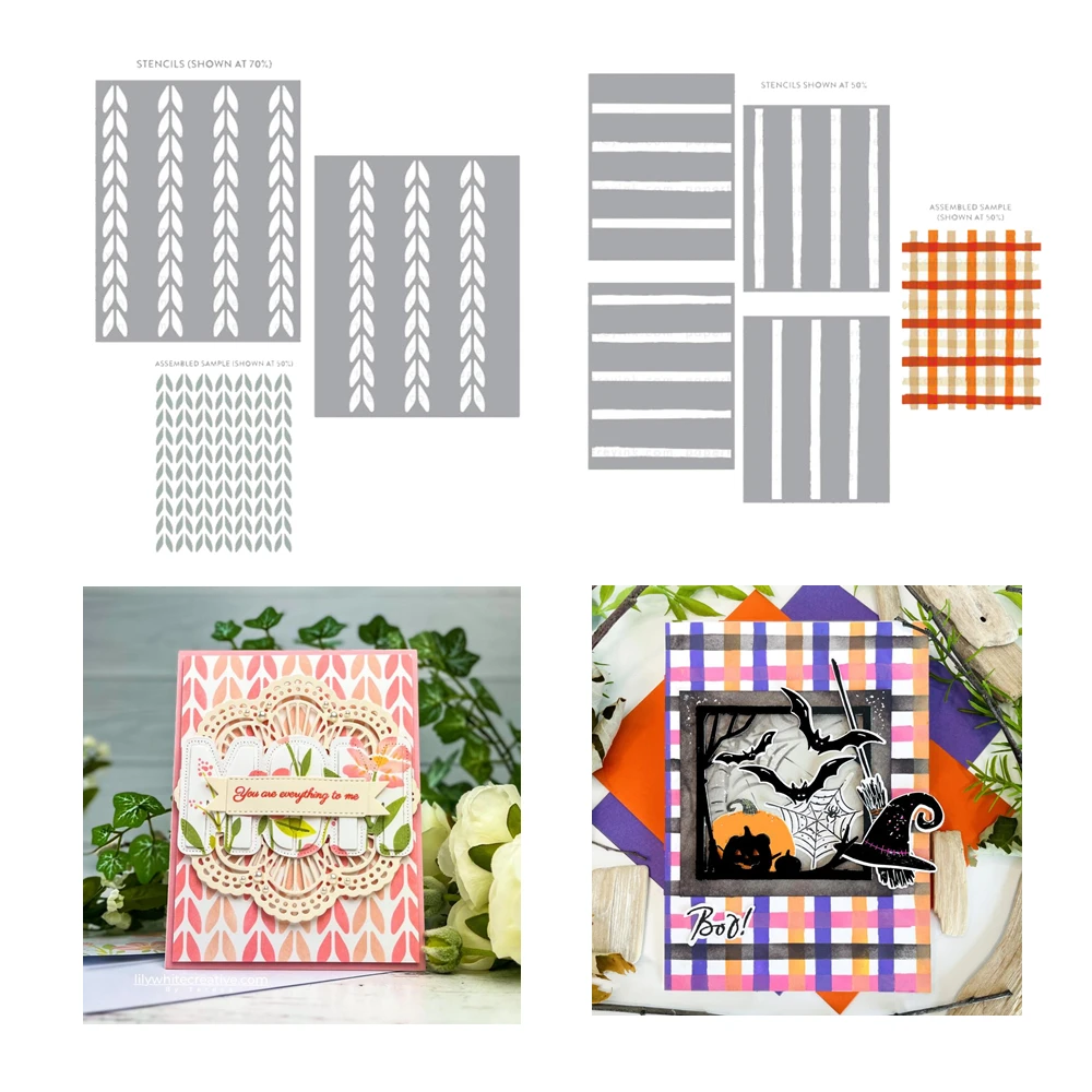 New Simple Stitch Crochet Stencil Collection Scrapbooking for Paper Making Frames Card Craft no Stamp Metal Cutting Dies