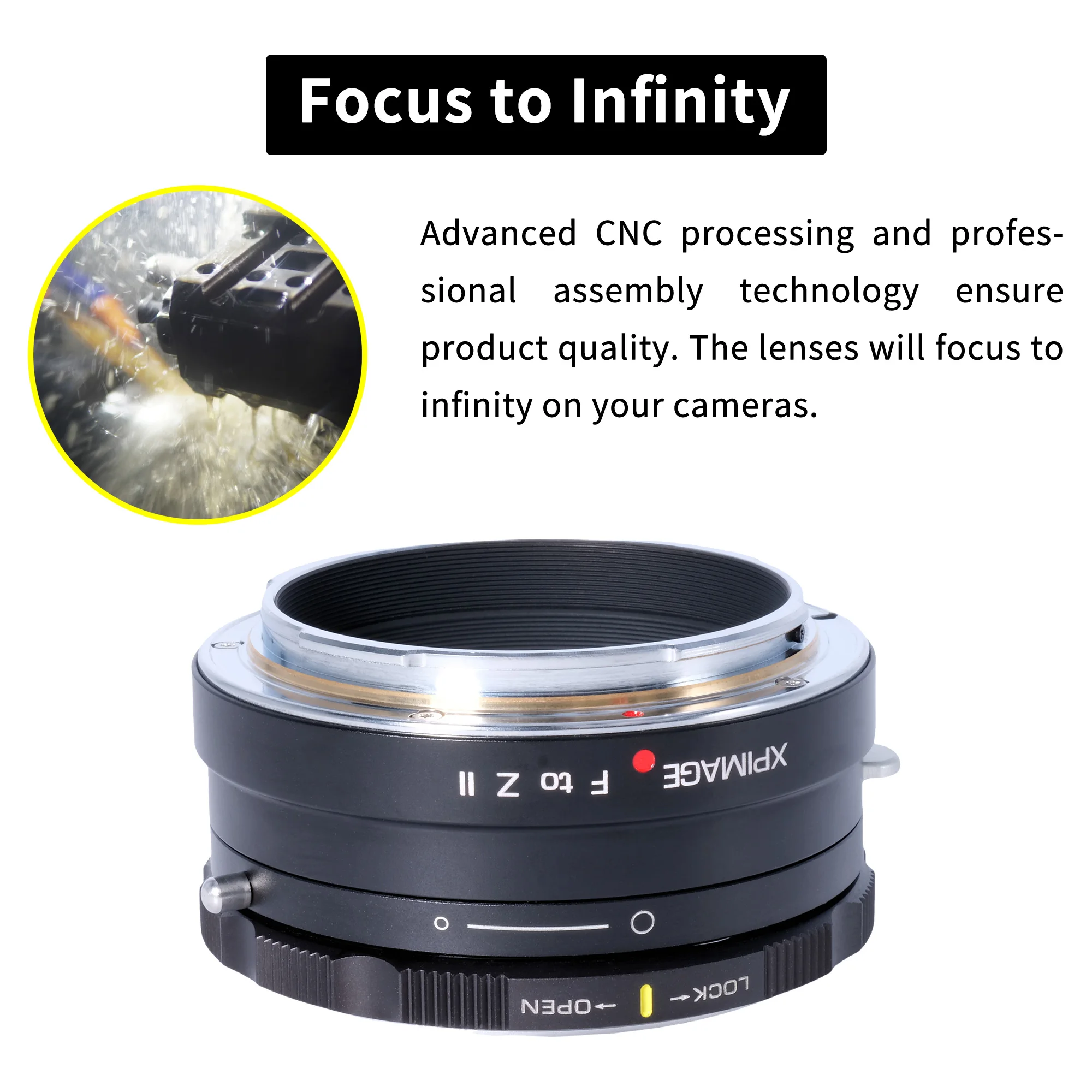 حلقة محول تركيب العدسة XPIMAGE F إلى Z متوافقة مع عدسات Nikkor F AI AIS لكاميرات Nikon Z الرقمية بدون مرآة Z5 Z6 Z7 Z8