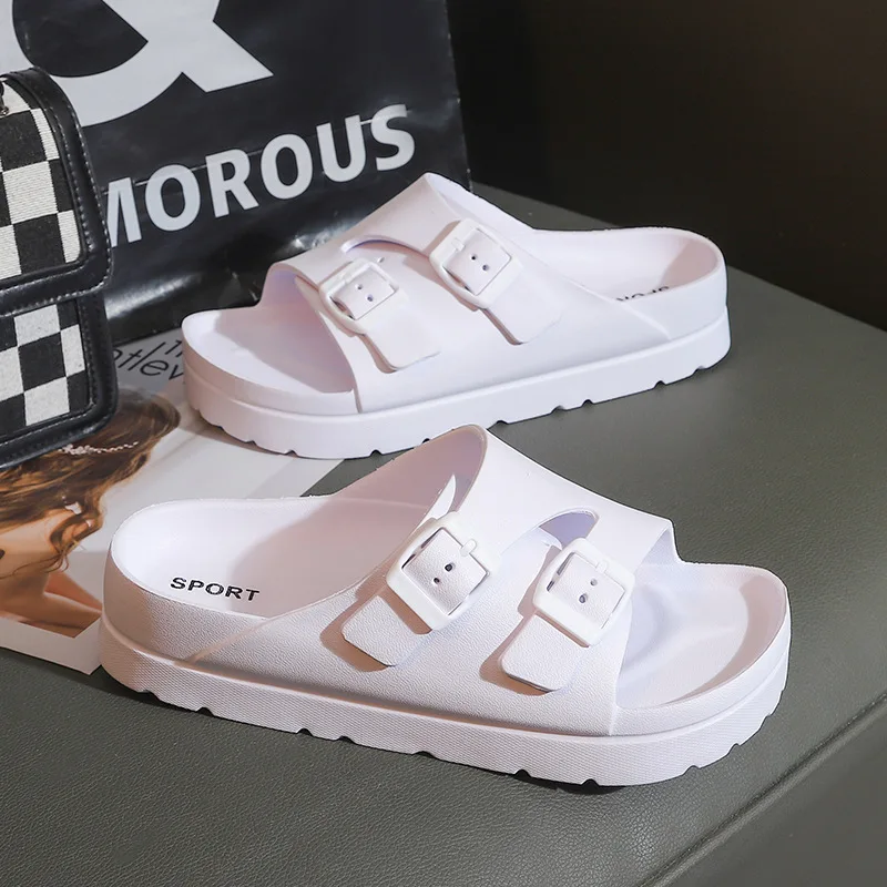 EVA platform slippers women's new summer wear casual muffin sandals indoor bathroom non-slip flip-flops