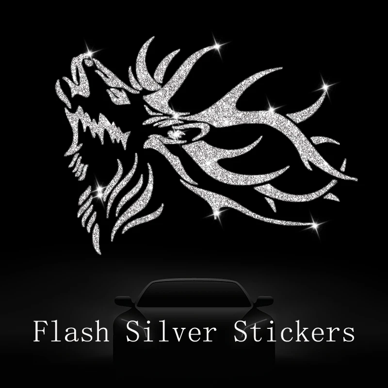 Caribou Stickers Flash Silver Car Decals Car Stickers