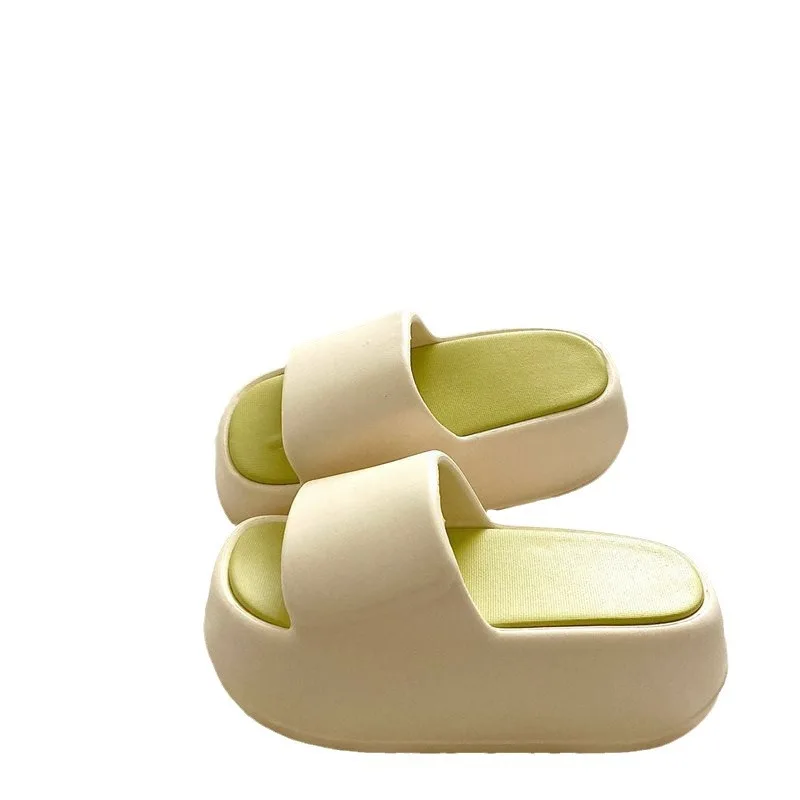 Increased Thick Soled EVA Slippers Sandals Women's 2024 Summer Outdoor  Beach Anti Slip Slippers Women