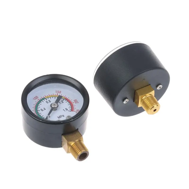 0-12Bar / 0-170PSI Pressure Gauge for Air Compressors: Helps Monitor Pneumatic Hydraulic Fluid Levels