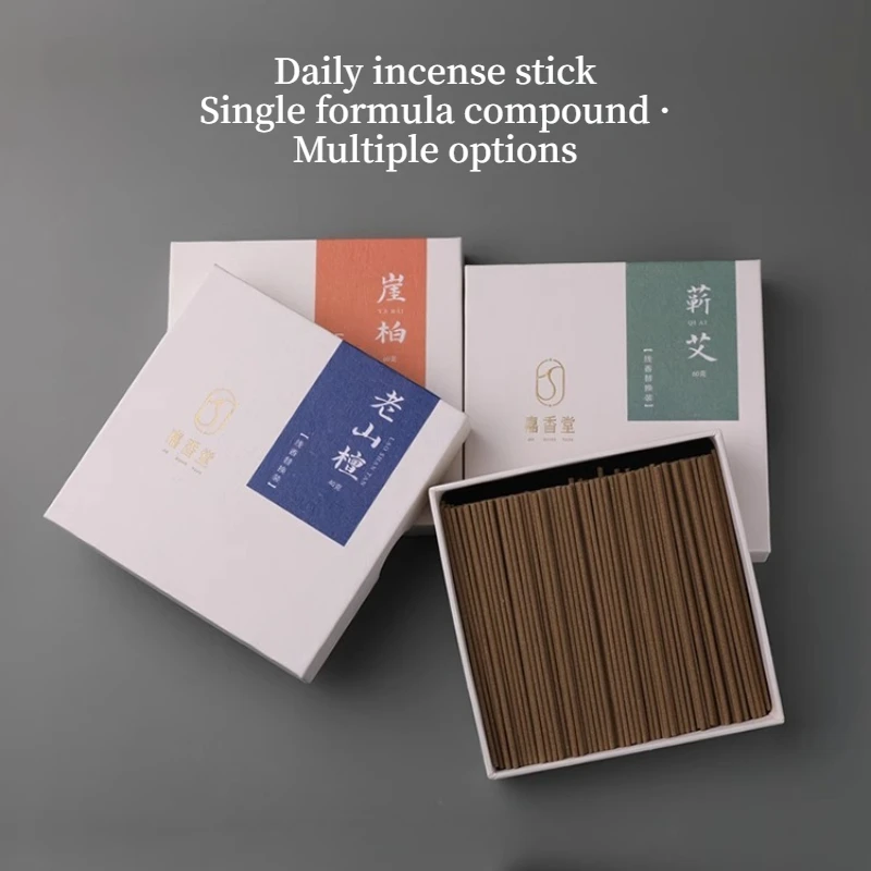 Natural Sandalwood Incense Traditional Home Indoor Soothing and Sleep-inducing Short Fragrance Eliminating Odors Joss Stick