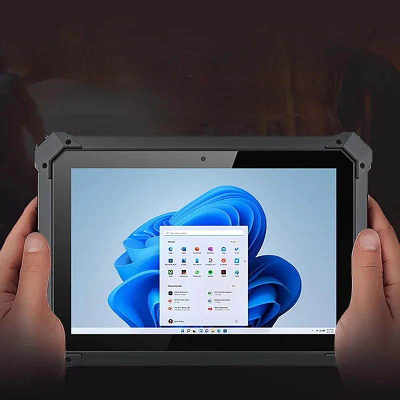 تابلت Windows 11 متين 16 + 512 جيجابايت ذاكرة أكبر واي فاي اختياري 2D الماسح الضوئي بصمة UHF Rfid اللوحي الصناعي