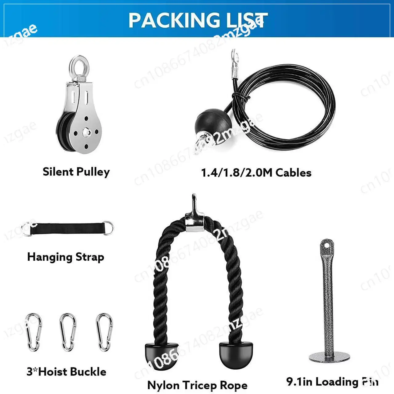 Pulley System Lower Tie Rod Cable Pulley Accessories Family Fitness Weightlifting Pulley System Deltoid Biceps Forearm