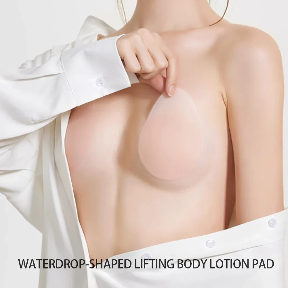 Ultra Thin Seamless Self Adhesive Silicone Nipple Covers Invisible Breast Pasty Lifting Pads For Swimwear Underwear view 3