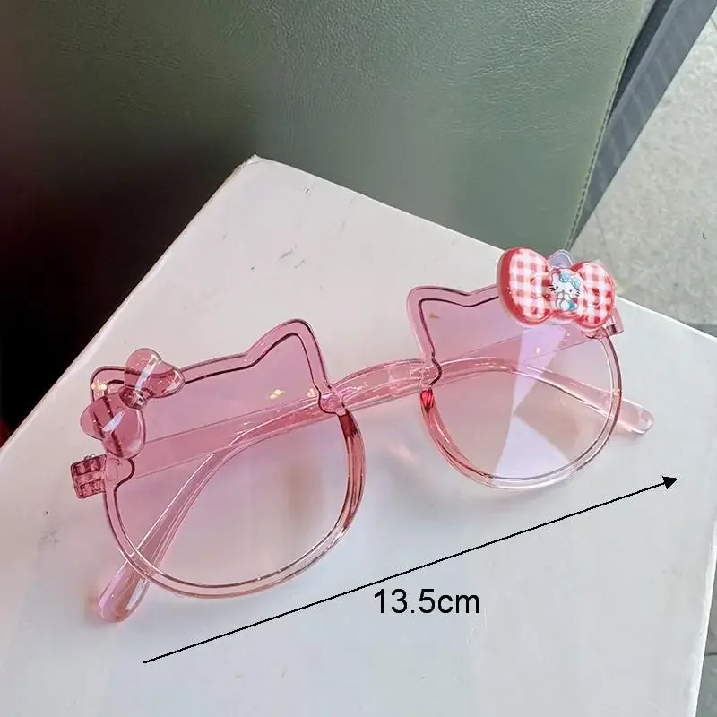 Niedliche Tier-Sonnenbrille, Schleife, Farbe KT, Katze, Persönlichkeit, Sonnenbrille, Mädchen, Foto, dekorative Brille