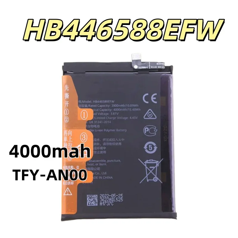 Alternative battery HB446588EFW suitable for TFY-AN00 mobile phone battery TN00 electric board 4000mah