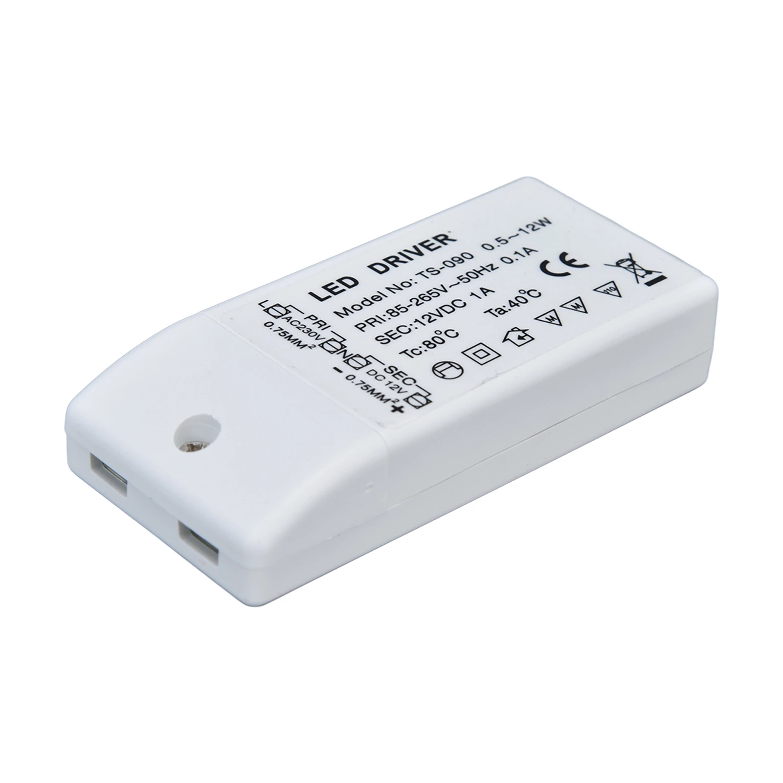 

LED Driver 12W 12V DC 1A Power Transformer LED Lamp Constant Current Drive Power AC 85‑265V