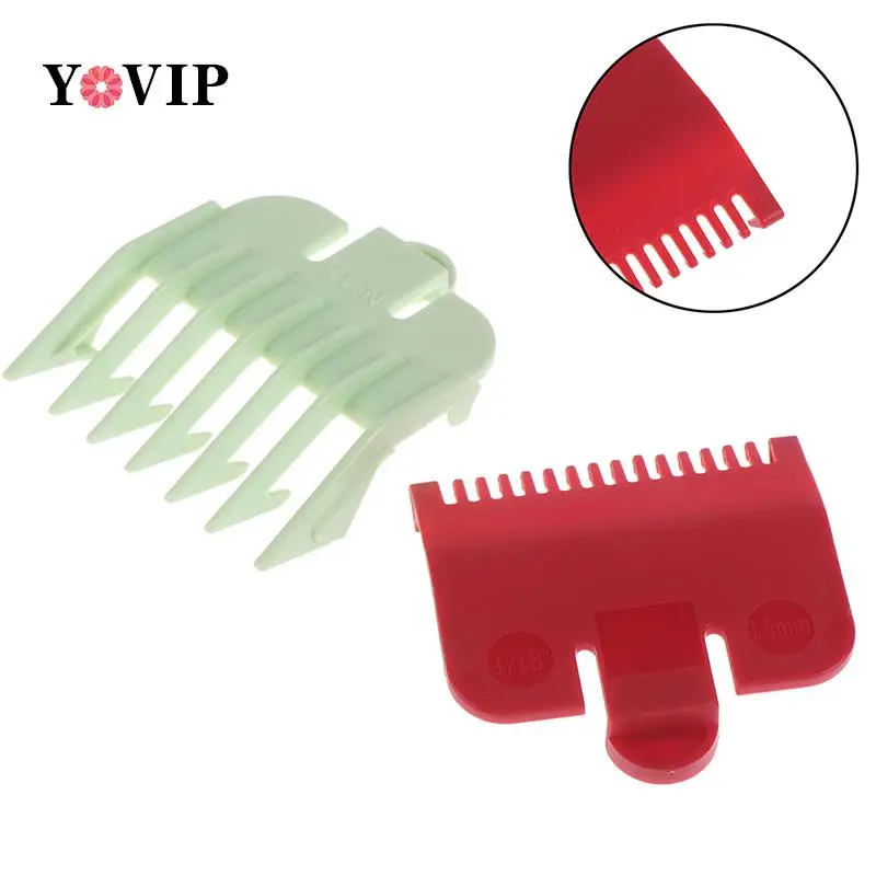 2Pcs/set Hair Clipper Guide Comb Beard Trimmer Comb Replacement Clipper Blade Cutter Hair Grooming Trimmer Head Shaver Comb