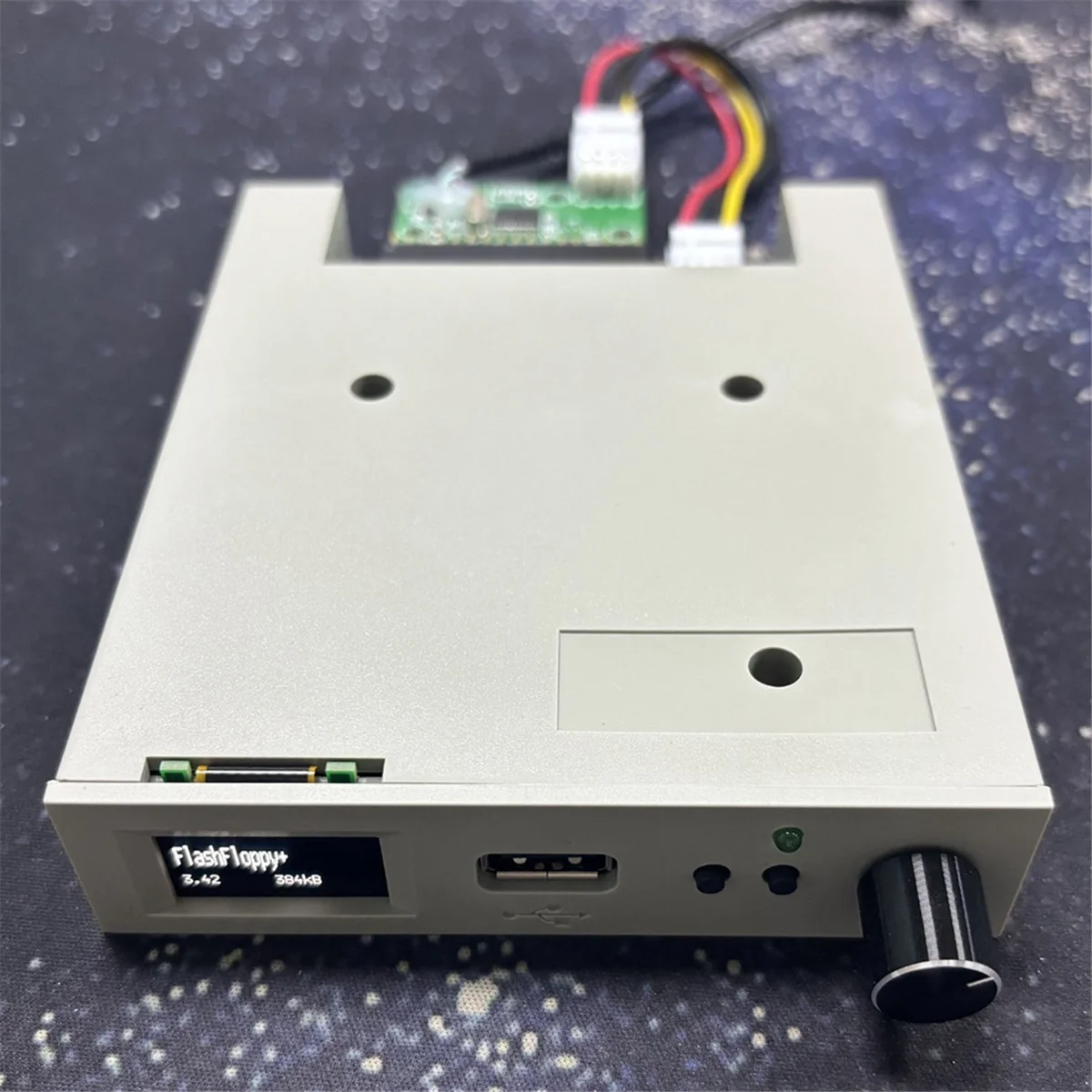 SFRM44-U100LQD-435 Floppy Drive Emulator with OLED Screen & Rotary Encoder OLED Flash Floppy Drive