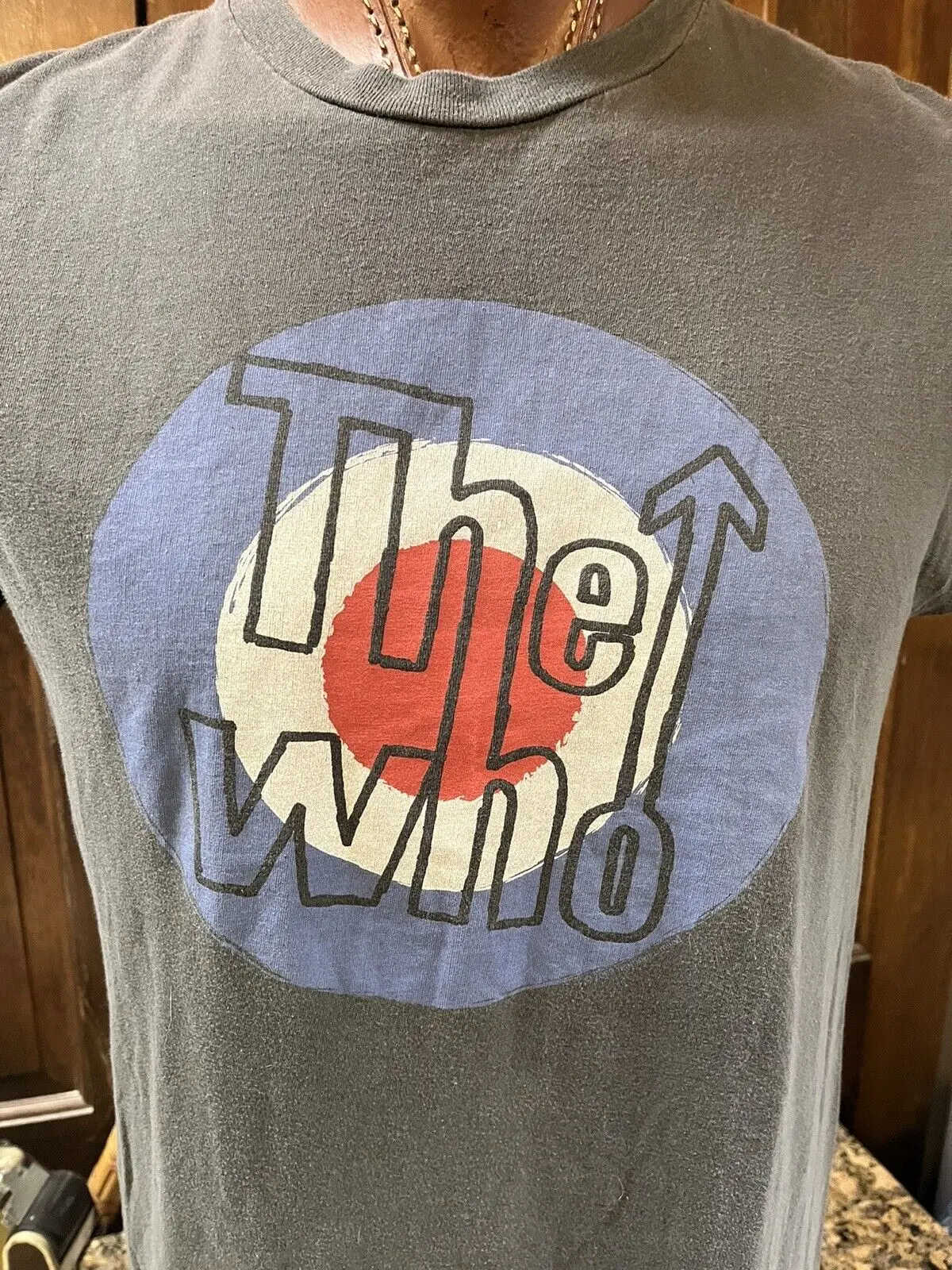 Winterland The who 100 Cotton T Shirt Size Medium Gray Pete Townshend