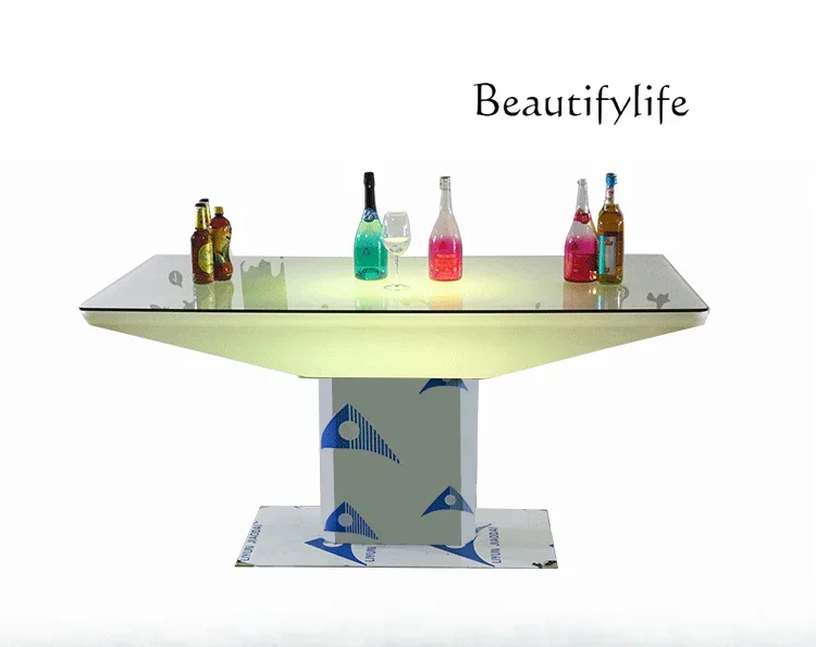 Luminous Card Table Scattered  Coffee Table Bar Table and Chair Bar Bar Deck Creative Box Rectangular