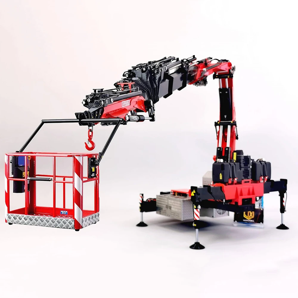 F1650 Heavy Duty Truck Mounted Crane 1/14 RC Hydraulic Truck Mounted Crane RTR Construction Machinery Crane Model Toy