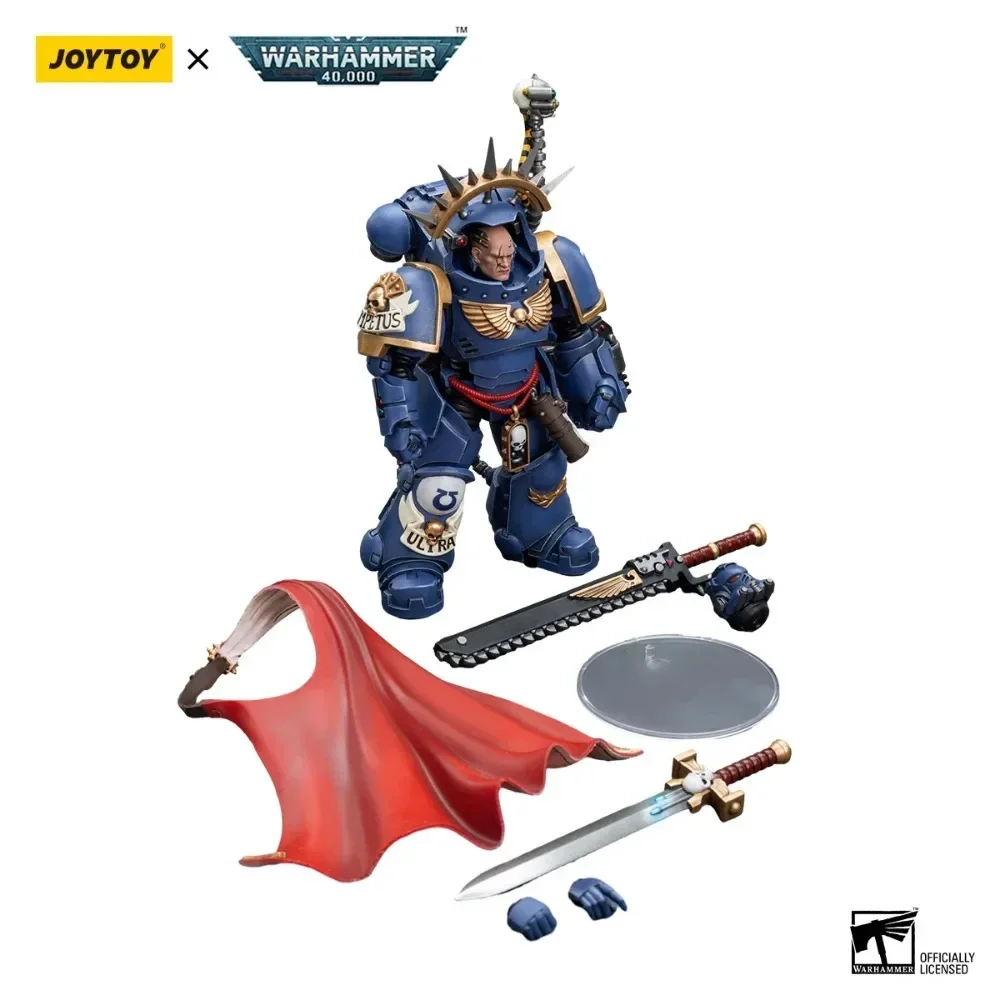 [EN STOCK] JOYTOY Warhammer 40K 1/18 figura de acción Ultramarines capitán en Gravis armadura Anime colección de modelos militares ToyGift