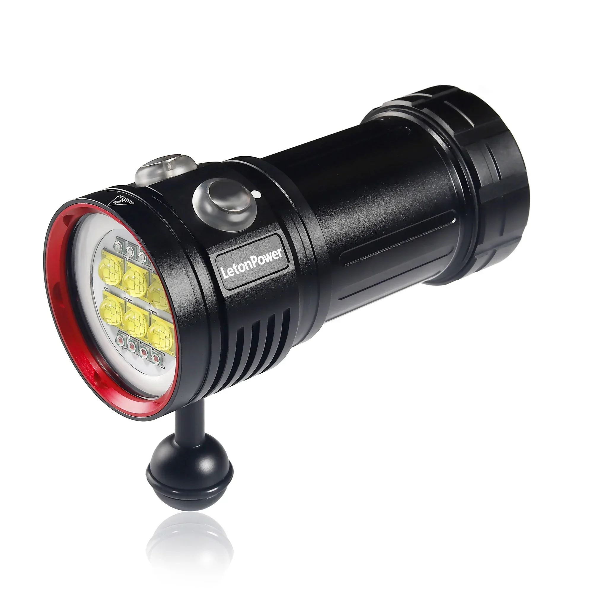 Professionele Duiken Zaklamp 100M Waterdicht Licht 22800 Lumen Duiken Licht Type-C Oplaadbare Onderwater Video Licht - afbeelding 2